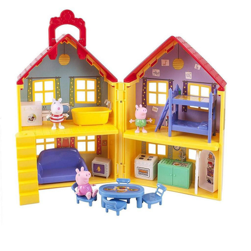 Brinquedo Casa Deluxe da Peppa Pig Playset Com a Suzy Sheep e George em  Promoção na Americanas