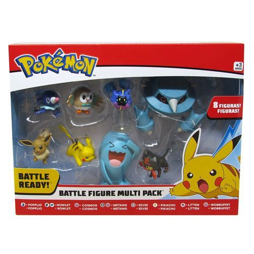 Conjunto de Figuras - Pokémon - 8 Bonecos - Battle Figure Multi