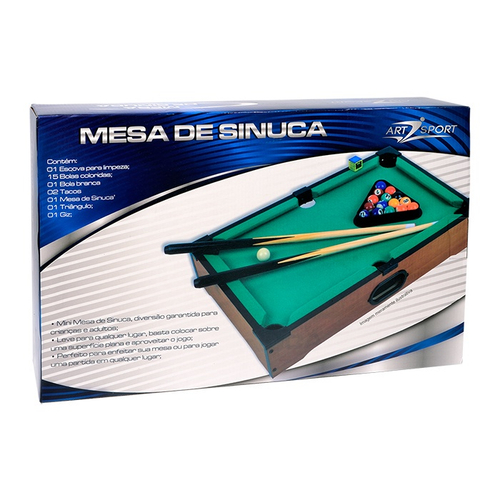 Jogo Mesa Mini Bilhar Sinuca Snooker 51 X 31 Completo em Promoção na  Americanas