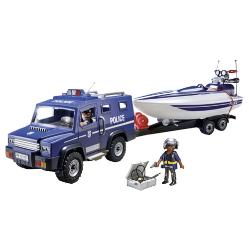 Lancha store policia playmobil