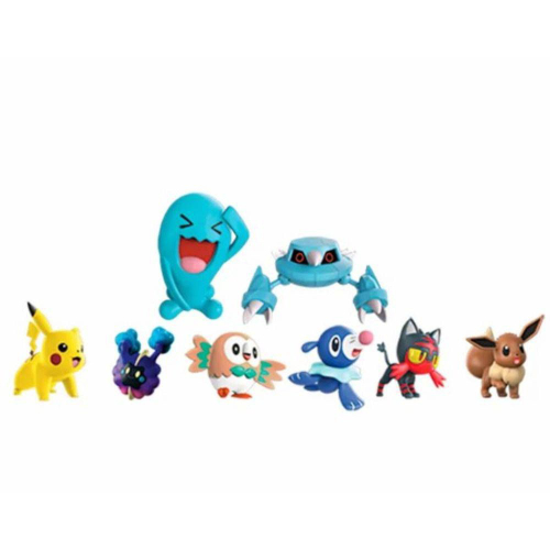 Pokemon Battle Figure Conjunto Com 8 Bonecos Dtc - 4846