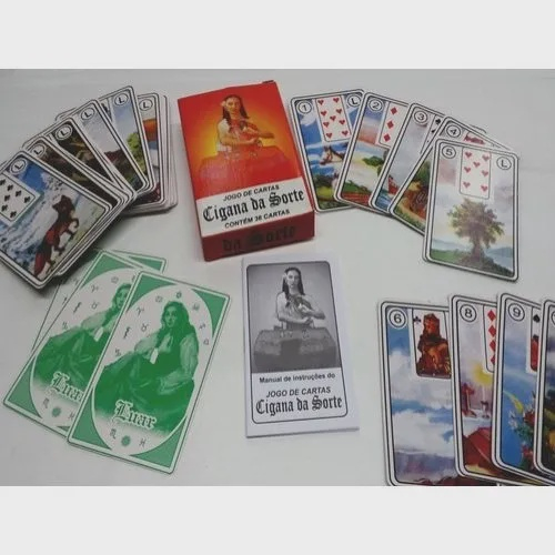 Baralho Cigano Jogo de Cartas Cigana da Sorte no Shoptime