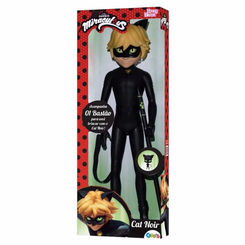 Boneca Miraculous Ladybug & Cat Noir The Movie Cat Noir - Shoptoys  Brinquedos e Colecionáveis