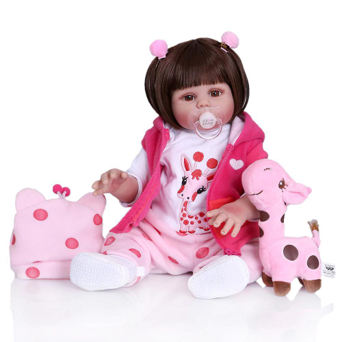 Brastoy Sapo Boneca Bebe Reborn Nino 100% Silicone 48cm