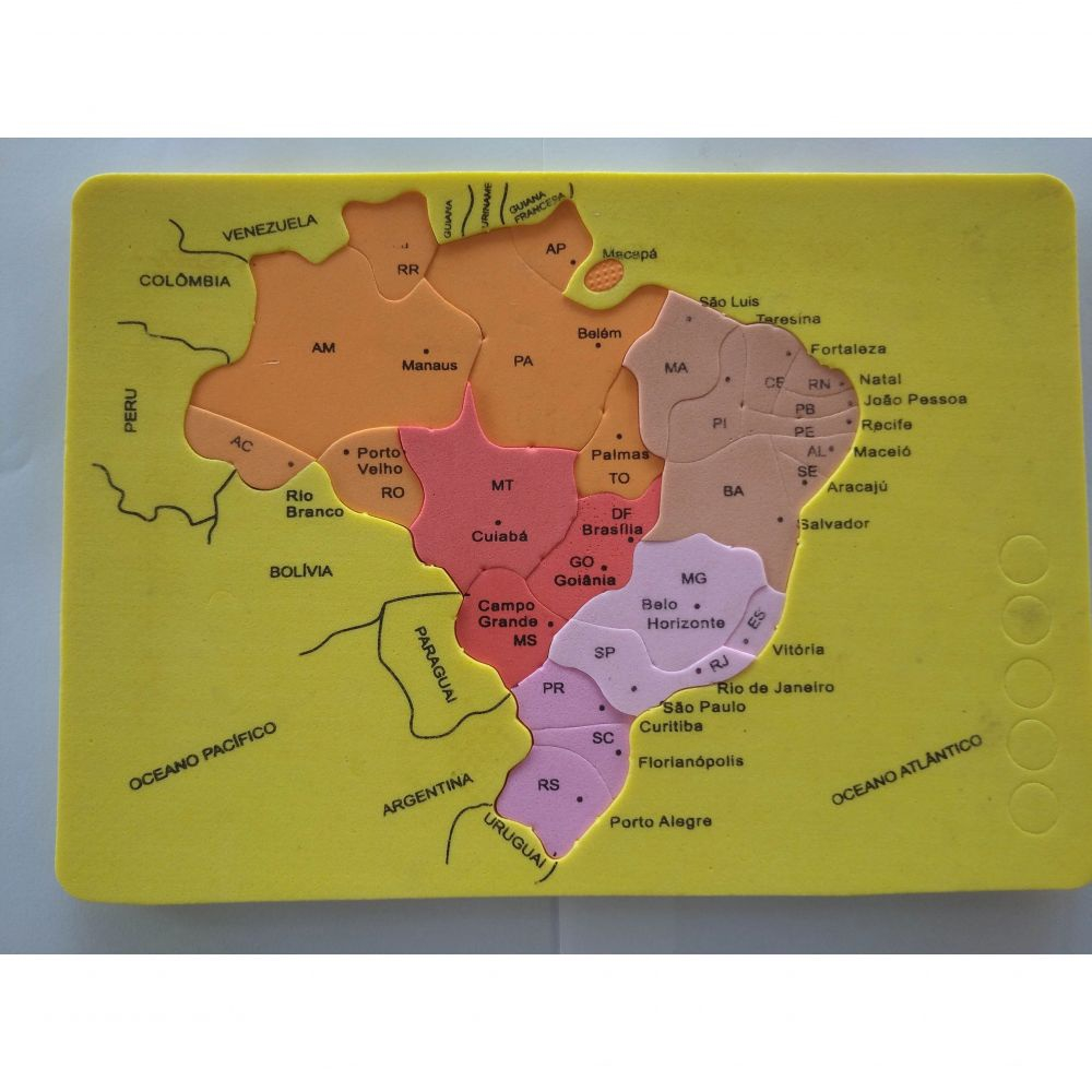 Mapa do Brasil - Quebra Cabeça