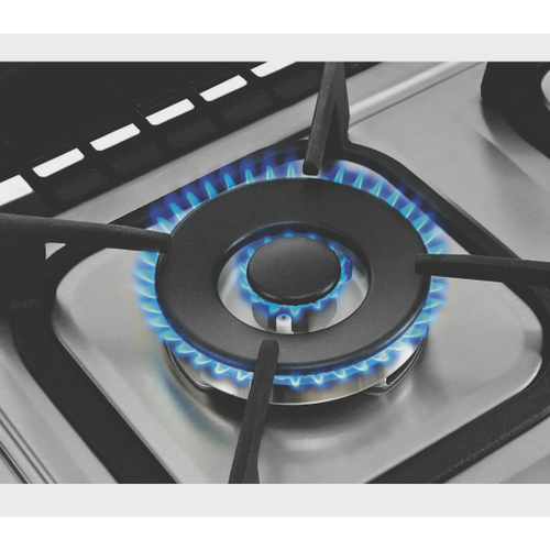 Fogão Brastemp 4 bocas embutir cor Inox com dupla chama, trempes de