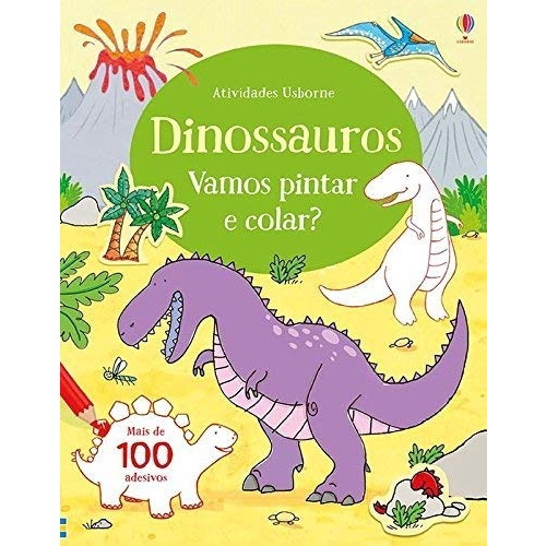 BRINQUEDO DIDÁTICO BEE TOYS DINOSSAURO PARA COLORIR C/GUACHE