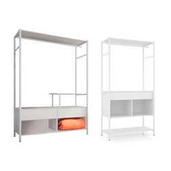 Conjunto de Guarda-Roupa Closet Modulado Paris com Guarda-Roupa Closet Modulado Barcelona Branco Menor preço em Conjunto de Guarda-Roupa Closet Modulado Paris com Guarda-Roupa Closet Modulado Barcelona Branco