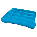 Assento Para Cadeira Futon 40x40 Cm Azul Turquesa Quadrada Decorativa Pallet Sofá Almofada