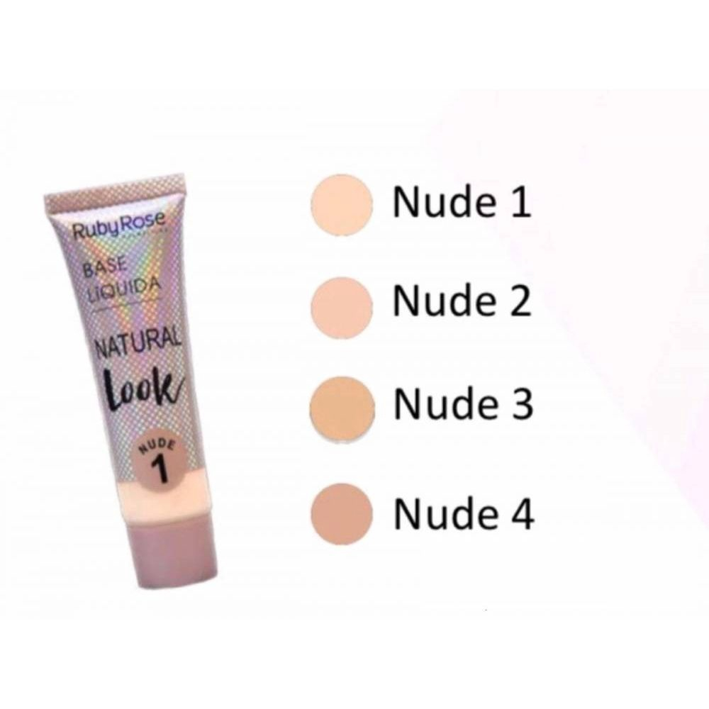 Base Liquida Natural Look Nude Cor 1- Ruby Rose em Promoção na Americanas