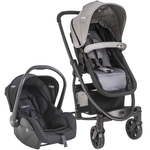 Carrinho de Bebê Travel System Kiddo Prima Melange Grafite + Casulo Click