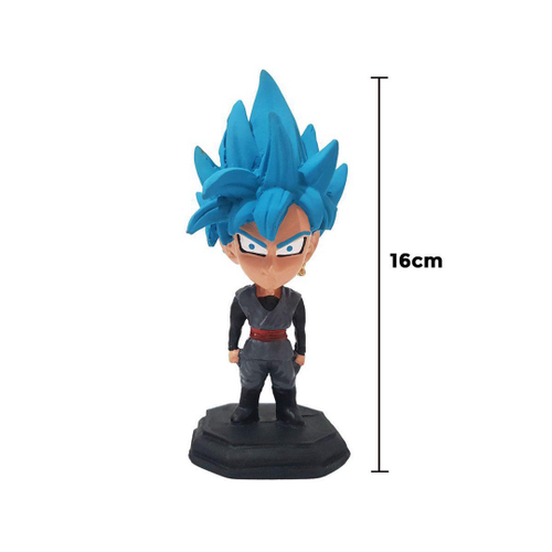 Boneco goku super saiyajin blue resina 16cm artesanal