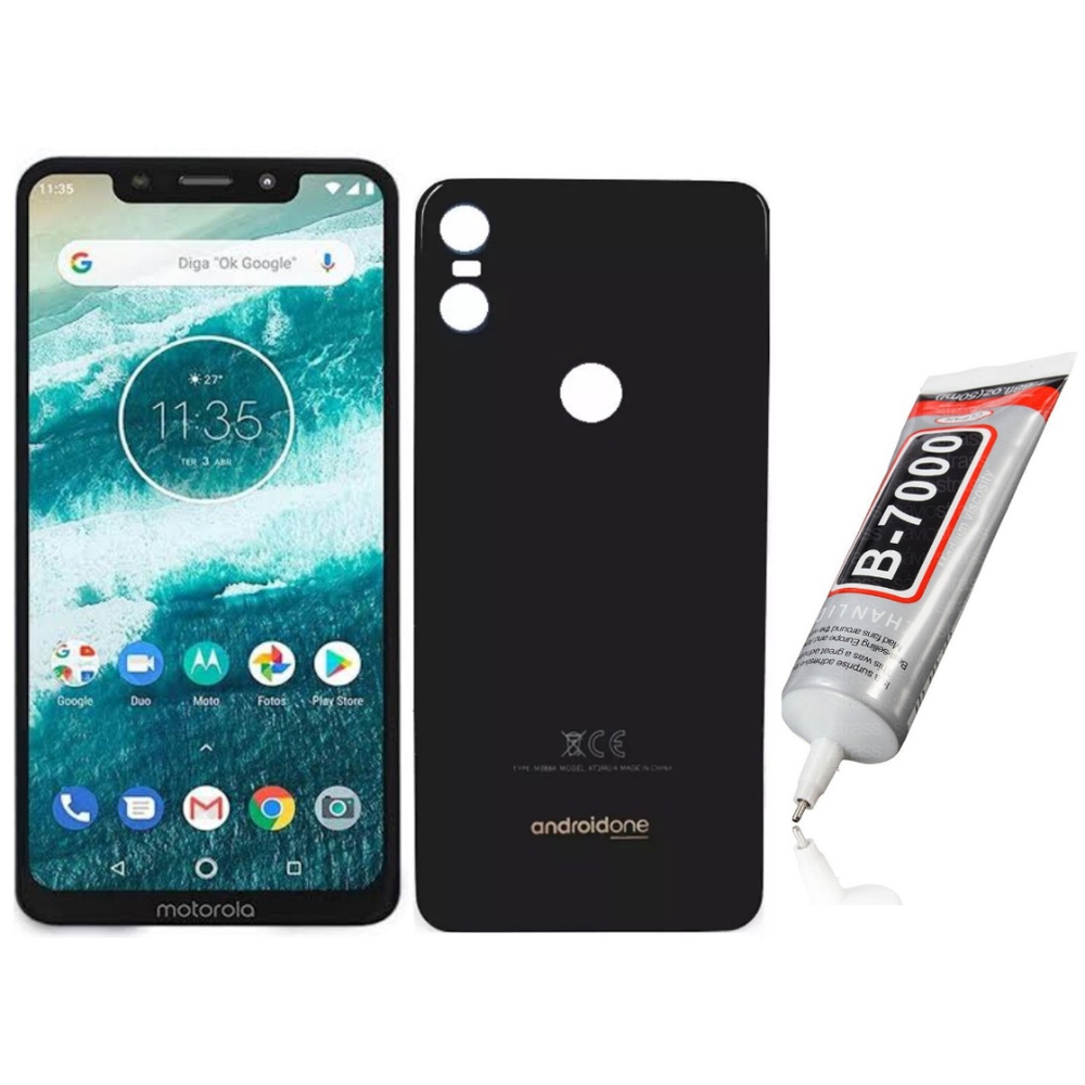 Kit tela display lcd touch screen motorola moto one xt 1941 cola