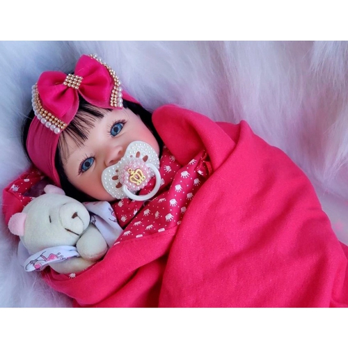 Boneca Bebê Reborn Princesa Larinha 53cm com 20 acessórios em Promoção é no  Bondfaro