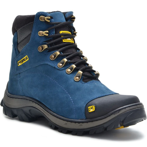 Bota Caterpillar 2160 em Couro - Azul em Promoção na Americanas