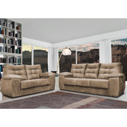 Conjunto Sofá Luxemburgo 3 E 2 Lugares 1,52m e 2,02m Suede Castor Menor preço em Conjunto Sofá Luxemburgo 3 E 2 Lugares 1,52m e 2,02m Suede Castor