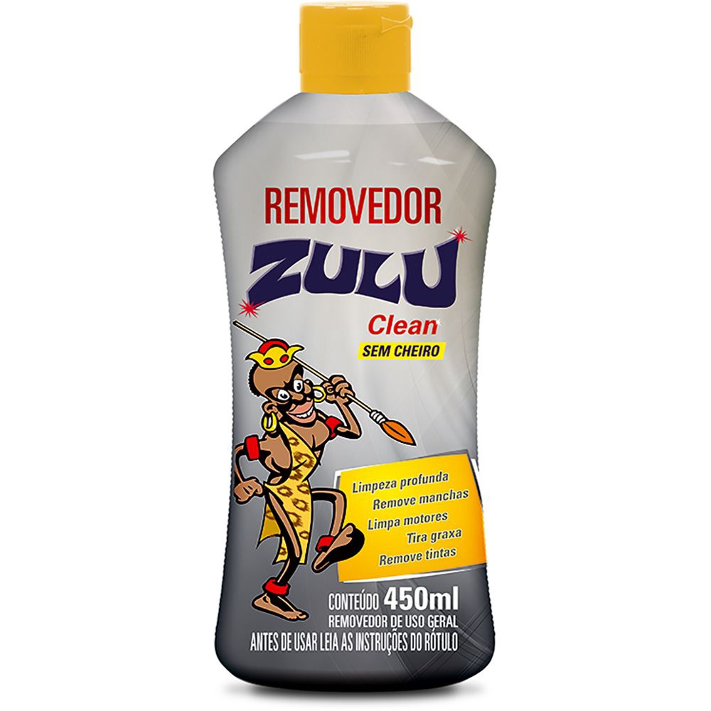 Removedor Zulu Clean (Frasco Novo) 450Ml em Promoção Ofertas na