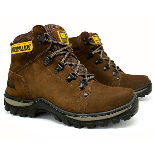 Bota Caterpillar Robust em Couro Caf em Promo o na Americanas