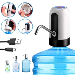Bomba Elétrica Automática Para Galão De Água branco E preto Menor preço em Bomba Elétrica Automática Para Galão De Água branco E preto