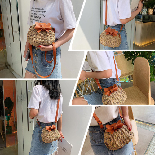 straw shell bolsa