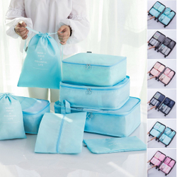 8PCS Organizador de Bagagem de Viagem Conjunto de Bolsas de Armazenamento Mochila Sacos de Embalagem Mala é boa?