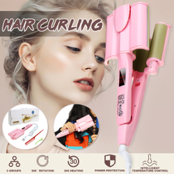 26 / 32mm 3 Barril Triplo Digital de Ondulação de Cabelo Ferro Cerâmico 80 210 Temperatura Ajustável LED Hair Waver Braçadeira Modelador de Presente das Mulheres Da Moda é boa?