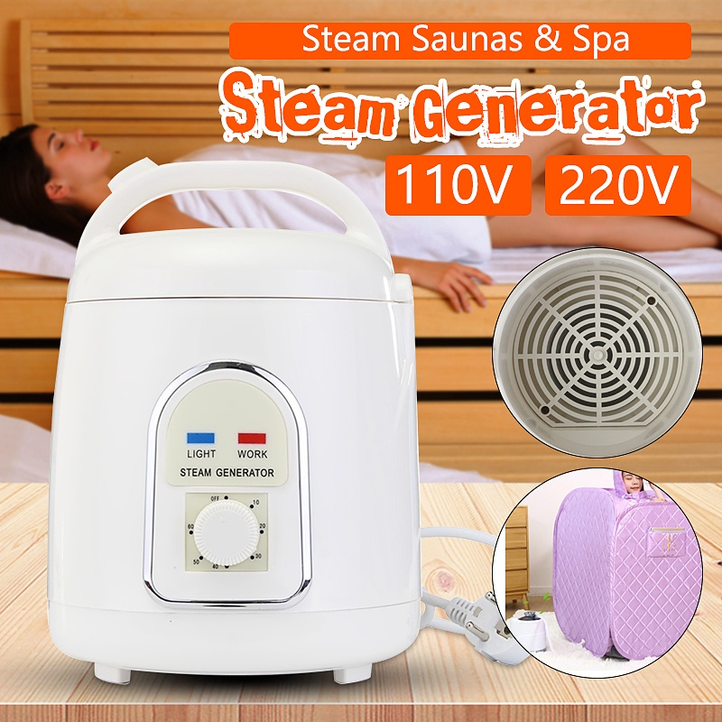 110V / 220V Portátil Interior Sauna A Vapor Sauna Casa Steamer Spa Pele
