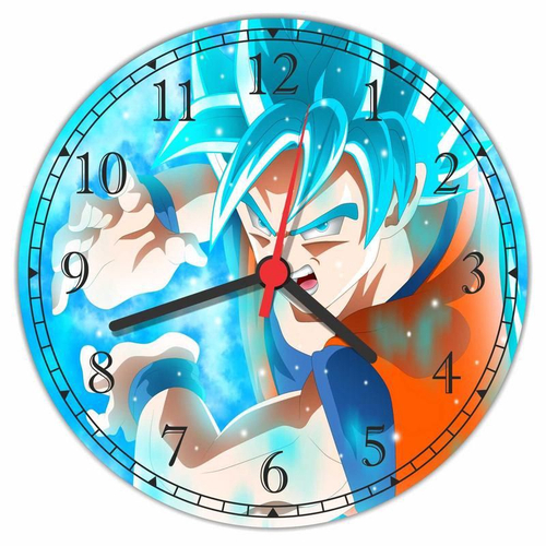 Relógio De Parede Desenho Dragon Ball Goku Anime no Shoptime