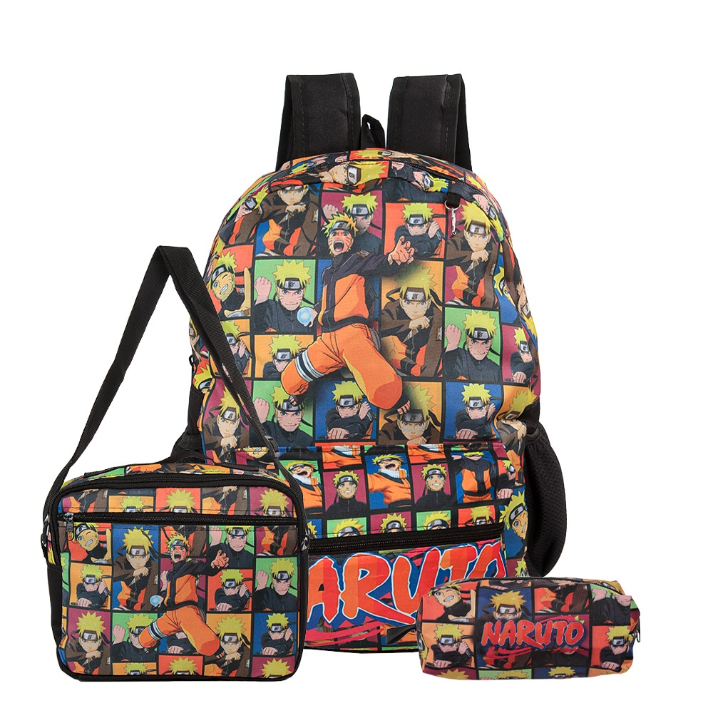 Mochila Escolar Infanto- Juvenil Naruto Uzumaki Anime Desenho em Promoção  na Americanas