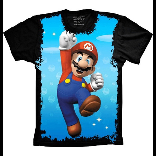 Camiseta Mario Bros Nintendo Jogos Antigos no Shoptime