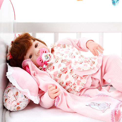 Boneca Bebe Reborn Ursa Charme Branco Cegonha Reborn Dolls - USA Magazine