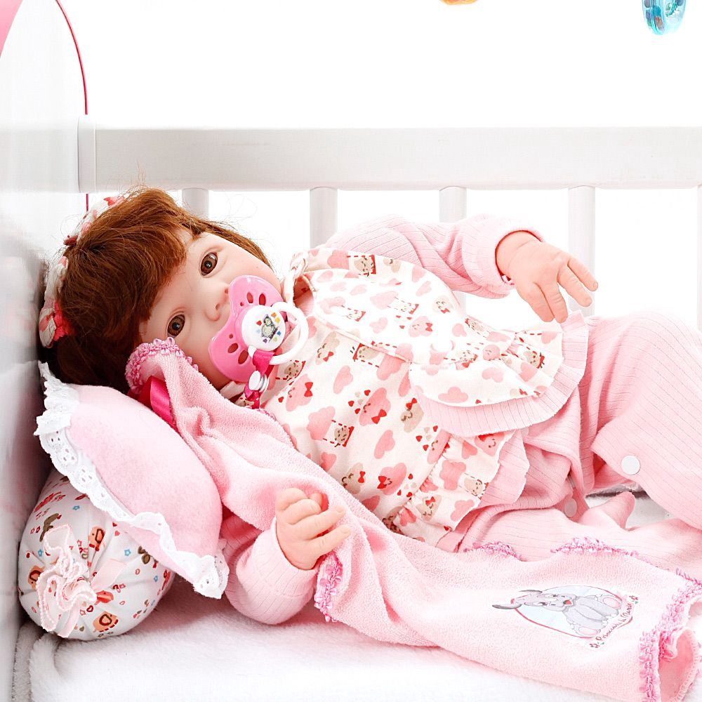 Boneca Bebe Reborn Yasmin Ursa Charme Branco Cegonha Reborn Dolls Mais 24  Acessórios 48cm em Promoção na Americanas