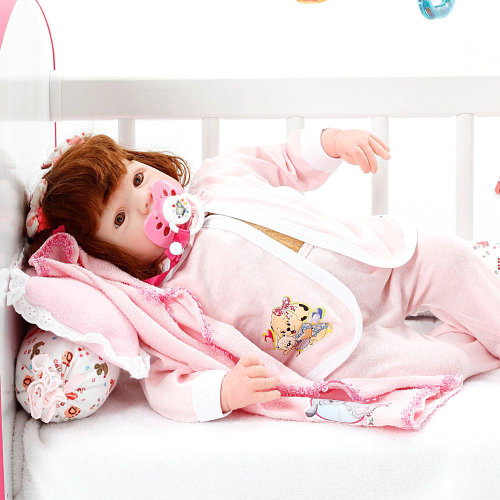 Boneca Bebe Reborn Yasmin Cegonha Reborn Dolls Mais 9 Acessórios 48cm em  Promoção na Americanas