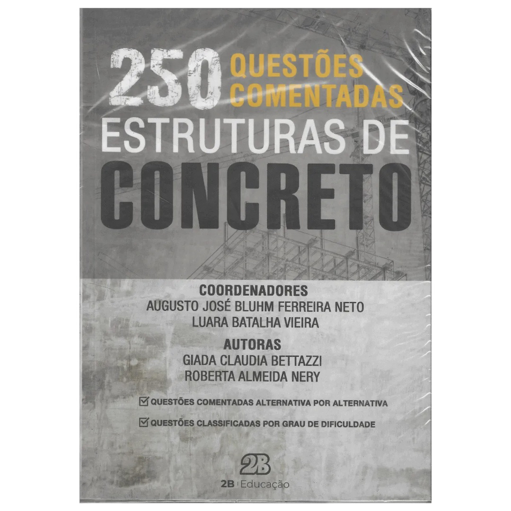 Livro 250 Questões Comentadas Estruturas De Concreto | Submarino