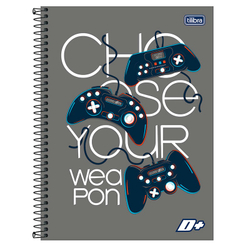 Caderno espiral capa dura universitário 1x1 - 96 folhas - D Mais - Skate Or Die - Tilibra é boa?