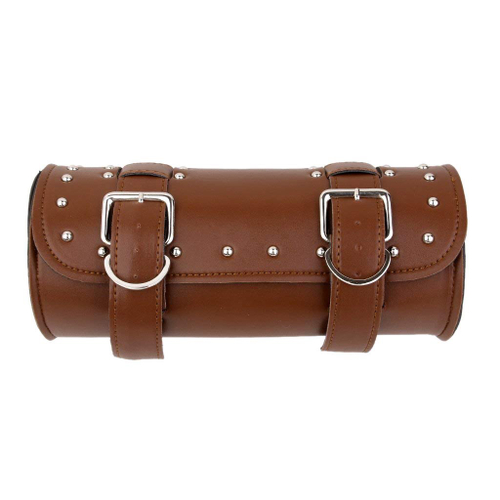 brown leather luggage bolsa