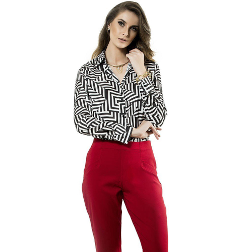 Camisa social feminina fashion principessa