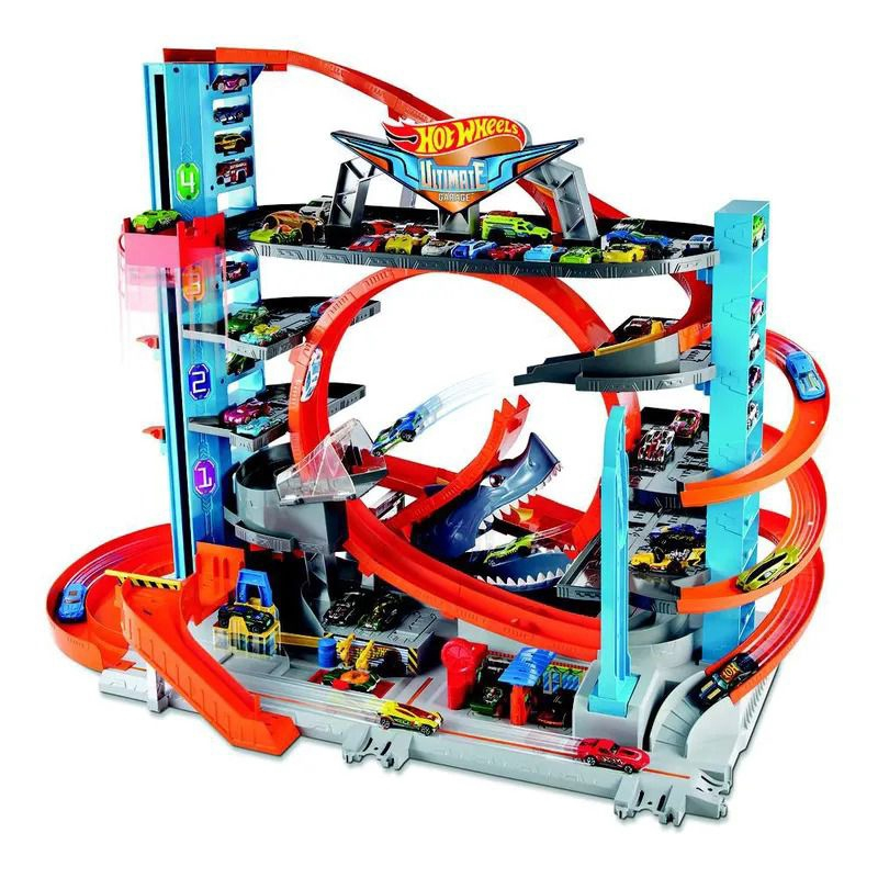 Pista hot wheels city garagem