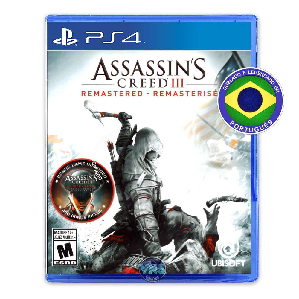 ASSASSINS CREED 3 DUBLADO + ASSASSINS CREED 4 DUBLADO