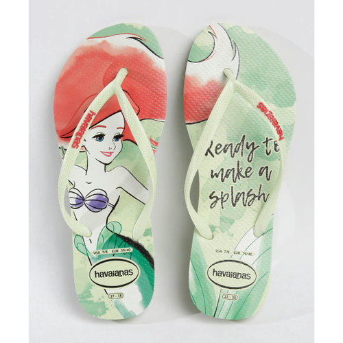 Chinelo Havaianas Feminino Slim Princesa Ariel 2532 em Promocao na Americanas