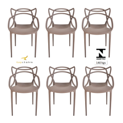 Kit com 6 Cadeira Allegra Masters Fendi Menor preço em Kit com 6 Cadeira Allegra Masters Fendi