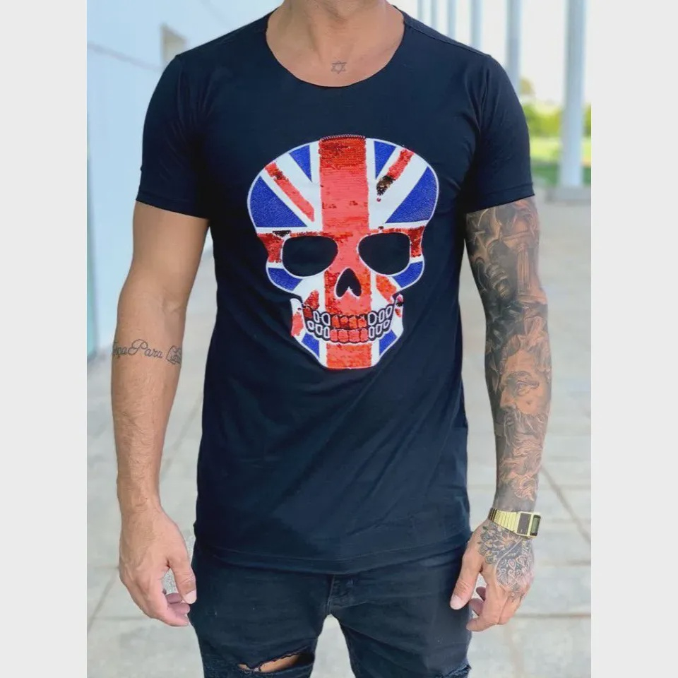 Camiseta Long Caveira uk Big - John Jones em Promoção na Americanas