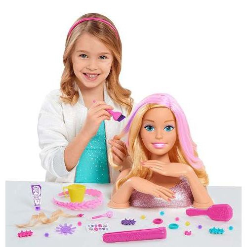 Cabeça Boneca Barbie P/ Pentear Maquiar E Fazer Unhas Barbie Color