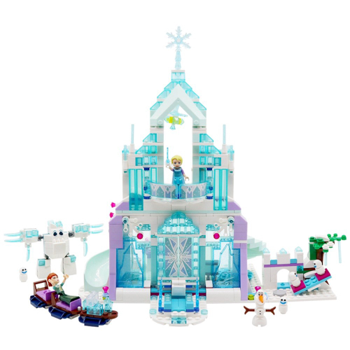 Castelo de gelo mágico da elsa blocos de construção Outlet