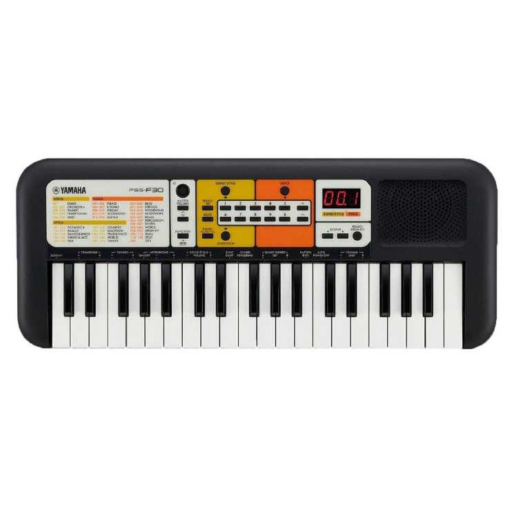 Teclado musical infantil yamaha pss f30 37 mini teclas 4 pilha