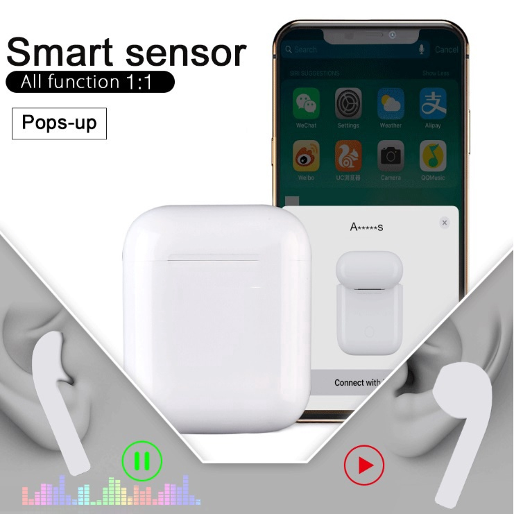 I100 tws Air Smart Sensor 1: 1 Pods Bluetooth sem fio fone de ouvido ...