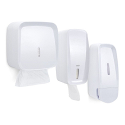 Kit Saboneteira Toalheiro E Porta Papel Higiênico Cai Cai Invoq Premisse Branco Menor preço em Kit Saboneteira Toalheiro E Porta Papel Higiênico Cai Cai Invoq Premisse Branco