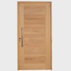 Kit Porta de Madeira Pivotante Frisada Direita 214cmx107cmx12cm PE28 Esel Menor preço em Kit Porta de Madeira Pivotante Frisada Direita 214cmx107cmx12cm PE28 Esel