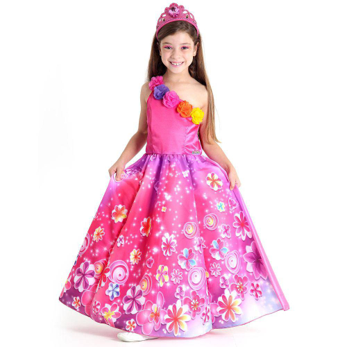 Vestido De Festa Fantasia Infantil Barbie em Promoção na Americanas