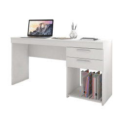 Escrivaninha Notavel com 2 Gavetas ideal para Escritorio Branco Menor preço em Escrivaninha Notavel com 2 Gavetas ideal para Escritorio Branco